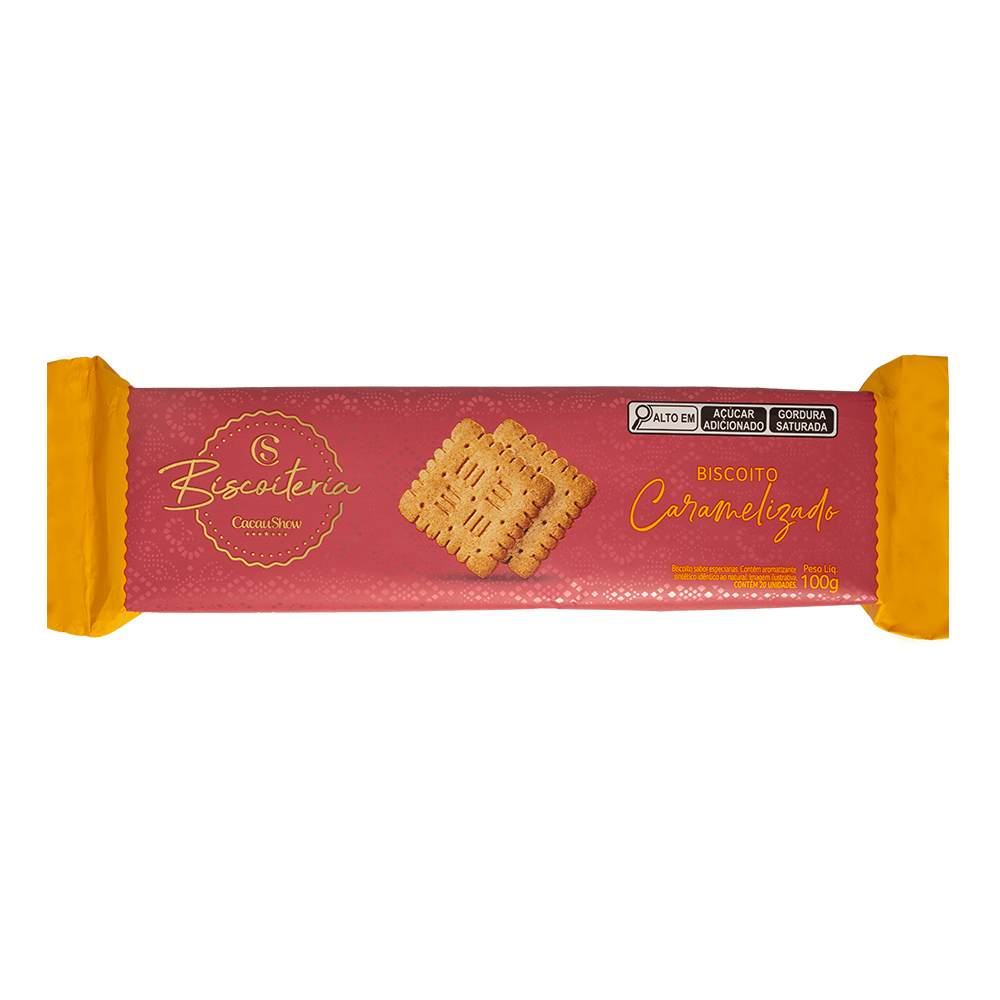 BISCOITO CARAMELIZADO 100G, , large. image number 0