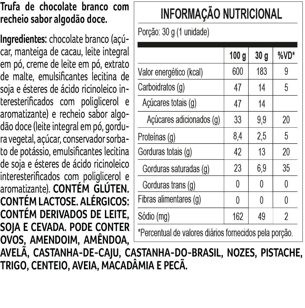 Trufa Algodão Doce 30g, , large. image number 3