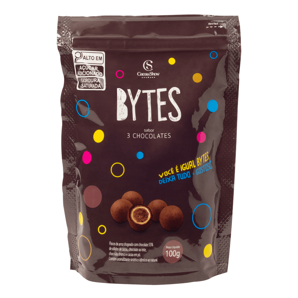 DRAGEADO BYTES 3 CHOCOLATES 100G, , large. image number 0