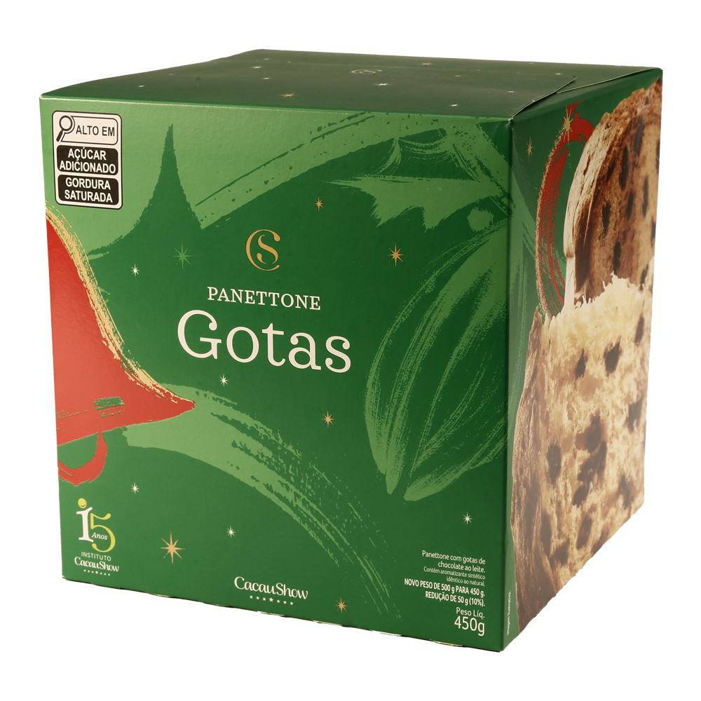 PANETONE DE GOTAS 450G, , large. image number 0