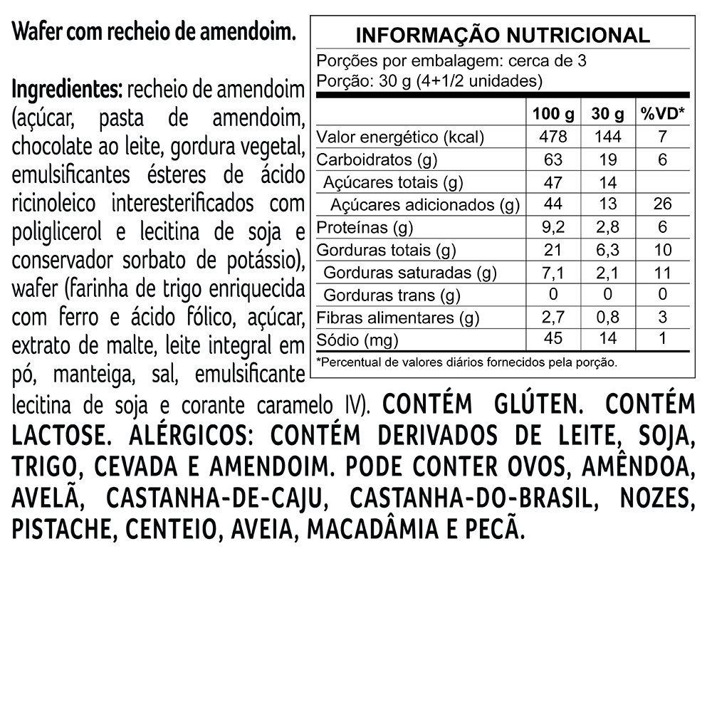 WAFER PAÇOCA  80G, , large. image number 1