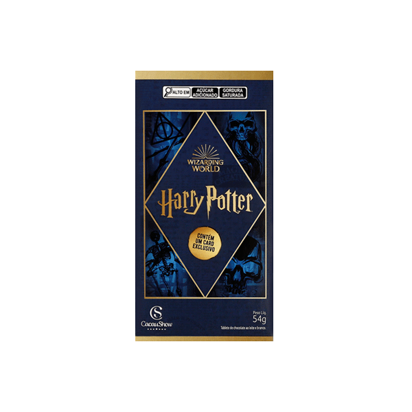 TABLETE HARRY POTTER BRASÃO VILÕES 54G