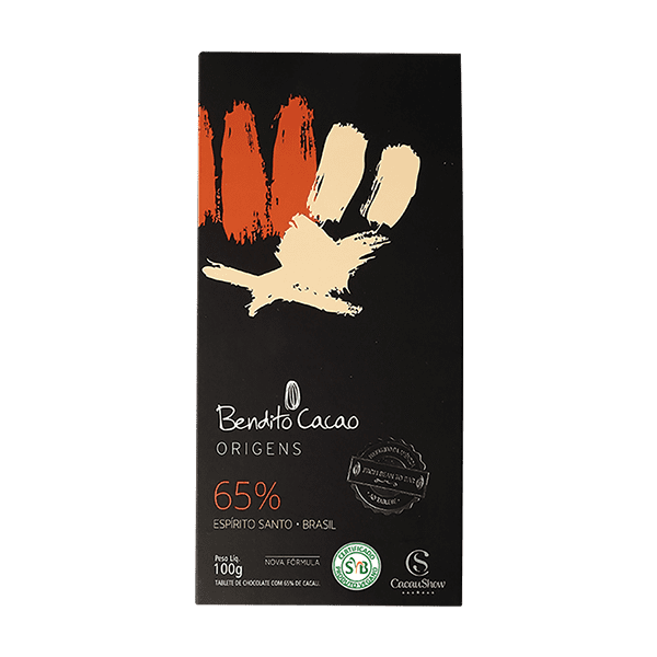 TABLETE BENDITO CACAO ORIGENS 65% CACAU 100G