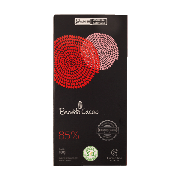 TABLETE BENDITO CACAO 85% CACAU 100G