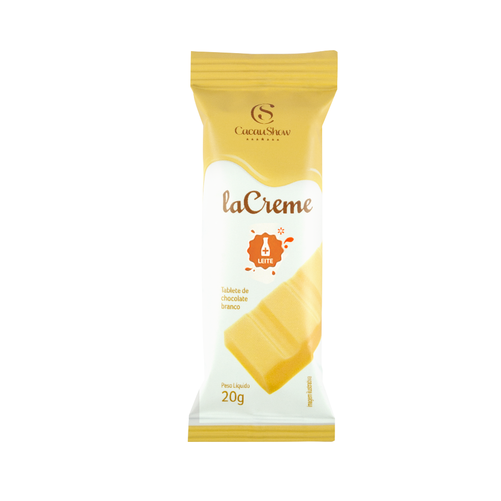 TABLETE LACREME BRANCO 20G, , large. image number 0