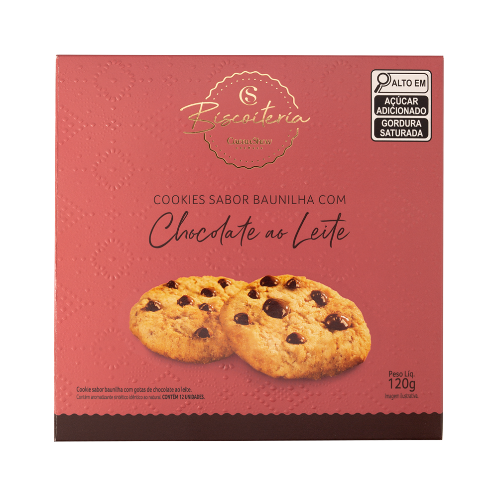 COOKIES COM GOTAS AO LEITE 120G, , large. image number 0