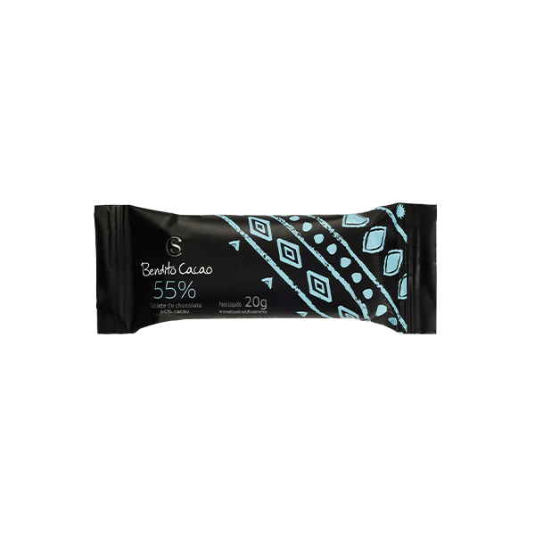 TABLETE BENDITO CACAO 55% 20G