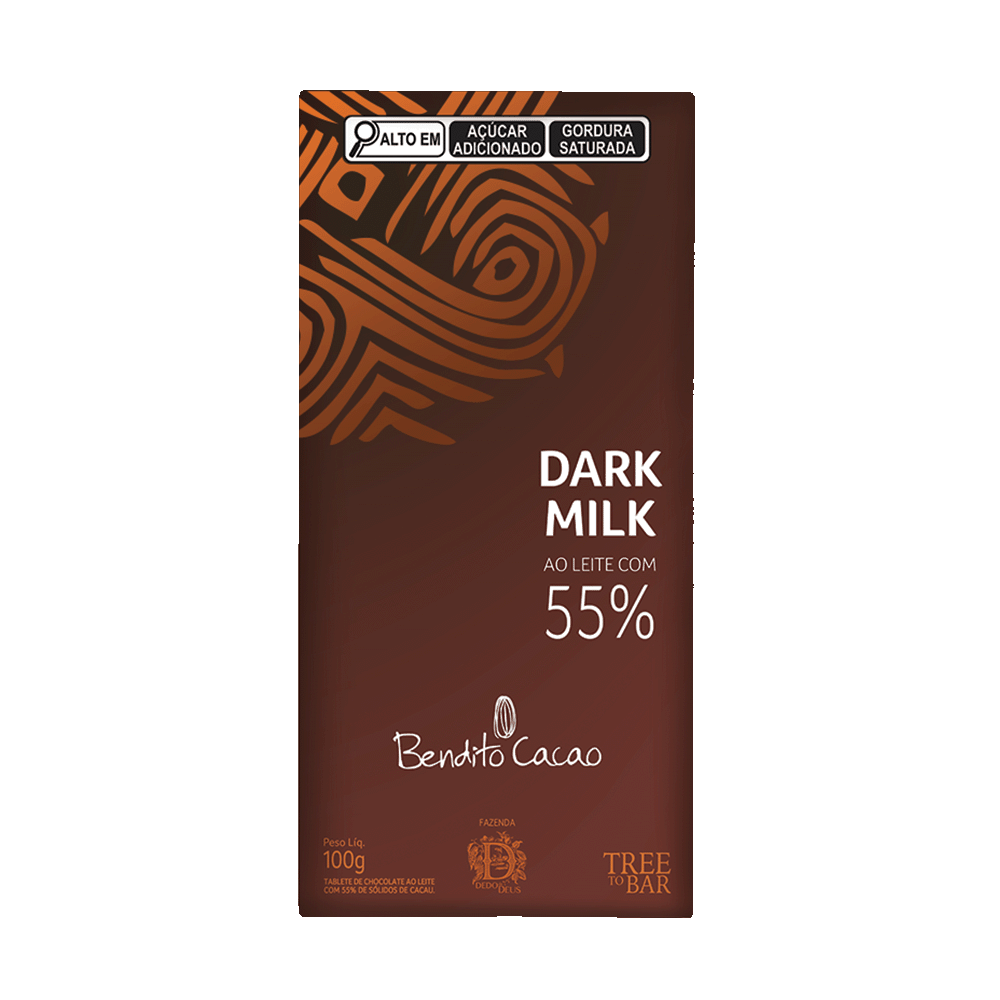 Tablete Dark Milk 55% Cacau 100g, , large. image number 0