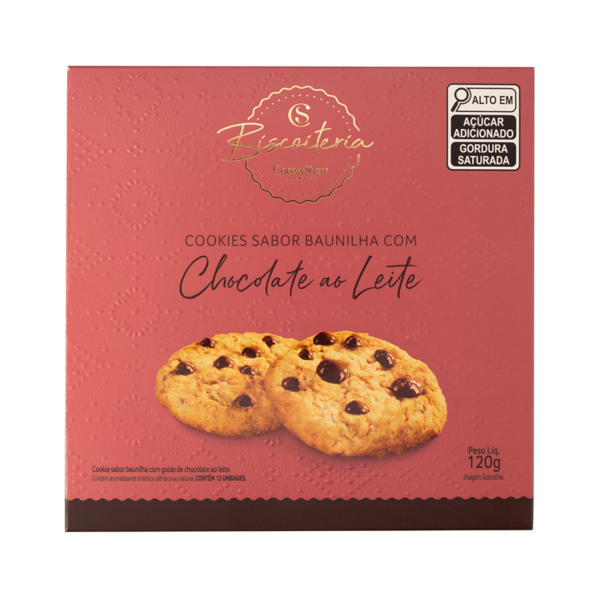 COOKIES COM GOTAS AO LEITE 120G