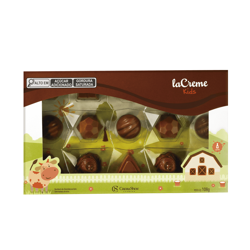 CAIXA DE BOMBONS LACREME KIDS 108G, , large. image number 0